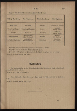 Post- und Telegraphen-Verordnungsblatt für das Verwaltungsgebiet des K.-K. Handelsministeriums 19110630 Seite: 3