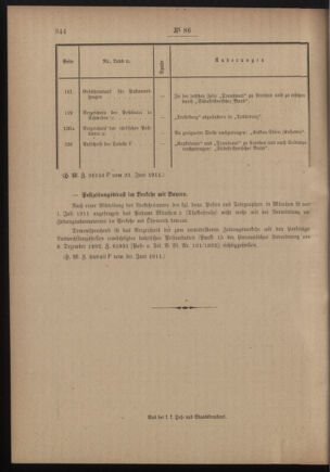 Post- und Telegraphen-Verordnungsblatt für das Verwaltungsgebiet des K.-K. Handelsministeriums 19110704 Seite: 2