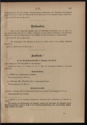 Post- und Telegraphen-Verordnungsblatt für das Verwaltungsgebiet des K.-K. Handelsministeriums 19110705 Seite: 3