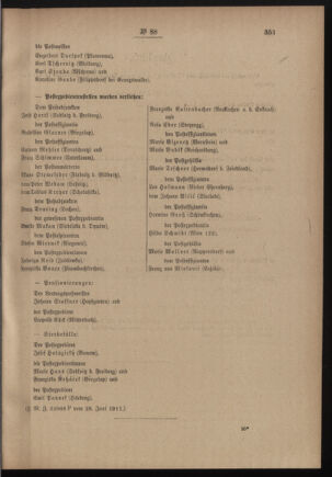 Post- und Telegraphen-Verordnungsblatt für das Verwaltungsgebiet des K.-K. Handelsministeriums 19110706 Seite: 3