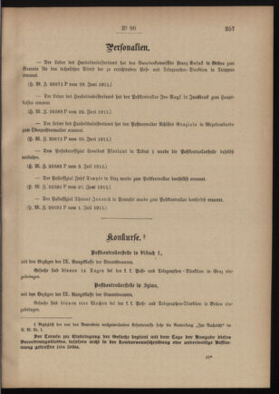 Post- und Telegraphen-Verordnungsblatt für das Verwaltungsgebiet des K.-K. Handelsministeriums 19110708 Seite: 3