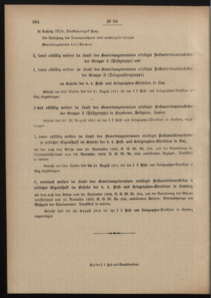 Post- und Telegraphen-Verordnungsblatt für das Verwaltungsgebiet des K.-K. Handelsministeriums 19110727 Seite: 4