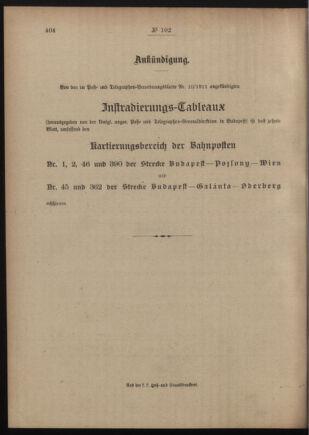 Post- und Telegraphen-Verordnungsblatt für das Verwaltungsgebiet des K.-K. Handelsministeriums 19110805 Seite: 4