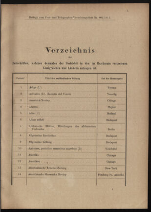 Post- und Telegraphen-Verordnungsblatt für das Verwaltungsgebiet des K.-K. Handelsministeriums 19110805 Seite: 5