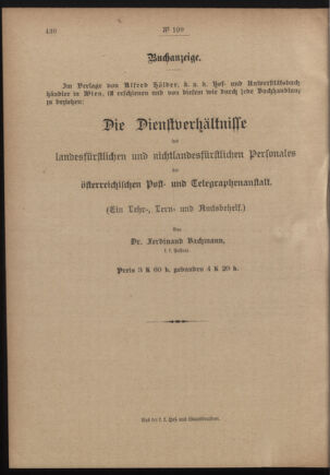 Post- und Telegraphen-Verordnungsblatt für das Verwaltungsgebiet des K.-K. Handelsministeriums 19110830 Seite: 4