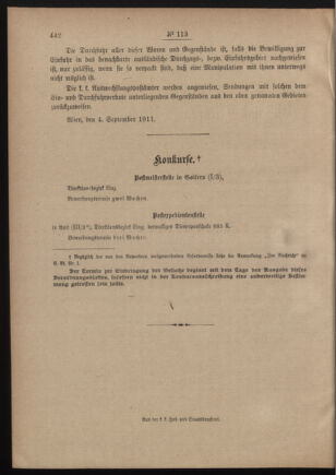 Post- und Telegraphen-Verordnungsblatt für das Verwaltungsgebiet des K.-K. Handelsministeriums 19110907 Seite: 2