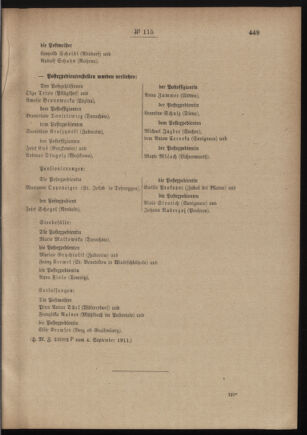 Post- und Telegraphen-Verordnungsblatt für das Verwaltungsgebiet des K.-K. Handelsministeriums 19110914 Seite: 3