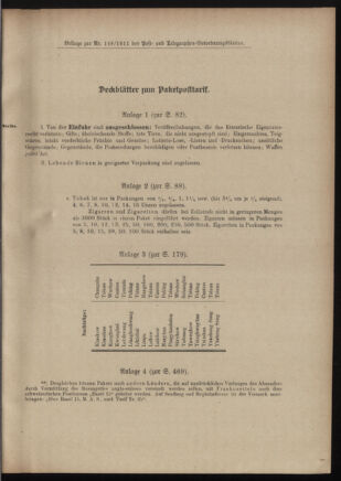 Post- und Telegraphen-Verordnungsblatt für das Verwaltungsgebiet des K.-K. Handelsministeriums 19110920 Seite: 3