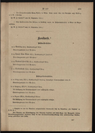 Post- und Telegraphen-Verordnungsblatt für das Verwaltungsgebiet des K.-K. Handelsministeriums 19111007 Seite: 3