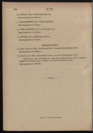 Post- und Telegraphen-Verordnungsblatt für das Verwaltungsgebiet des K.-K. Handelsministeriums 19111013 Seite: 4