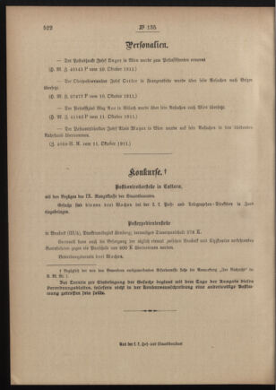 Post- und Telegraphen-Verordnungsblatt für das Verwaltungsgebiet des K.-K. Handelsministeriums 19111019 Seite: 4