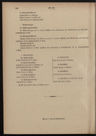 Post- und Telegraphen-Verordnungsblatt für das Verwaltungsgebiet des K.-K. Handelsministeriums 19111021 Seite: 4