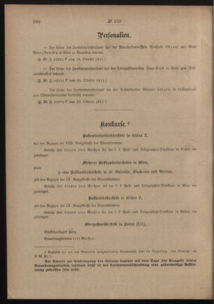 Post- und Telegraphen-Verordnungsblatt für das Verwaltungsgebiet des K.-K. Handelsministeriums 19111027 Seite: 2