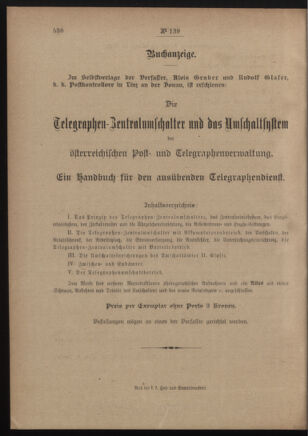 Post- und Telegraphen-Verordnungsblatt für das Verwaltungsgebiet des K.-K. Handelsministeriums 19111027 Seite: 4