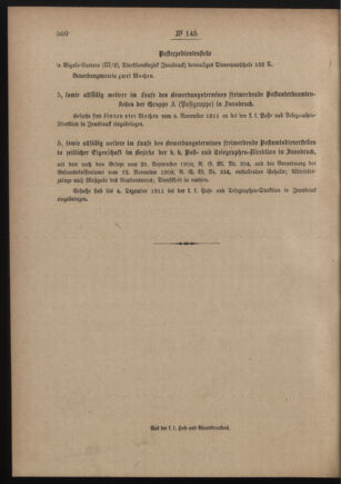 Post- und Telegraphen-Verordnungsblatt für das Verwaltungsgebiet des K.-K. Handelsministeriums 19111108 Seite: 4