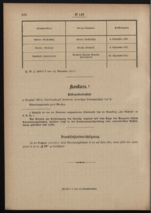 Post- und Telegraphen-Verordnungsblatt für das Verwaltungsgebiet des K.-K. Handelsministeriums 19111122 Seite: 4