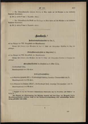 Post- und Telegraphen-Verordnungsblatt für das Verwaltungsgebiet des K.-K. Handelsministeriums 19111207 Seite: 3