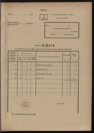 Post- und Telegraphen-Verordnungsblatt für das Verwaltungsgebiet des K.-K. Handelsministeriums 19111212 Seite: 15