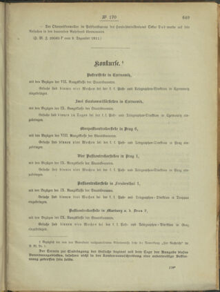 Post- und Telegraphen-Verordnungsblatt für das Verwaltungsgebiet des K.-K. Handelsministeriums 19111230 Seite: 3