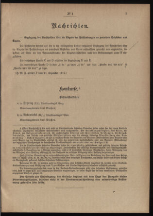 Post- und Telegraphen-Verordnungsblatt für das Verwaltungsgebiet des K.-K. Handelsministeriums 19120103 Seite: 3