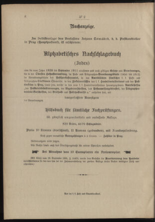 Post- und Telegraphen-Verordnungsblatt für das Verwaltungsgebiet des K.-K. Handelsministeriums 19120104 Seite: 4