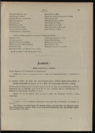 Post- und Telegraphen-Verordnungsblatt für das Verwaltungsgebiet des K.-K. Handelsministeriums 19120109 Seite: 3