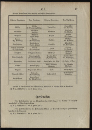 Post- und Telegraphen-Verordnungsblatt für das Verwaltungsgebiet des K.-K. Handelsministeriums 19120115 Seite: 3