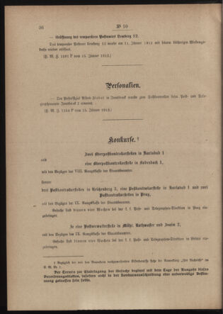 Post- und Telegraphen-Verordnungsblatt für das Verwaltungsgebiet des K.-K. Handelsministeriums 19120121 Seite: 2