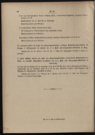 Post- und Telegraphen-Verordnungsblatt für das Verwaltungsgebiet des K.-K. Handelsministeriums 19120131 Seite: 4