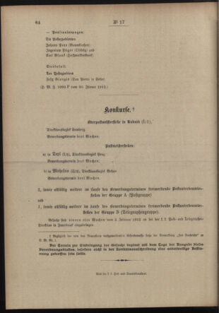 Post- und Telegraphen-Verordnungsblatt für das Verwaltungsgebiet des K.-K. Handelsministeriums 19120206 Seite: 4