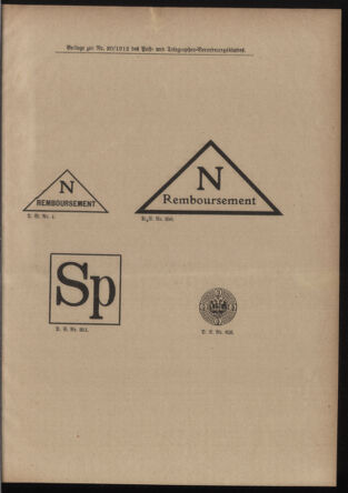 Post- und Telegraphen-Verordnungsblatt für das Verwaltungsgebiet des K.-K. Handelsministeriums 19120216 Seite: 5