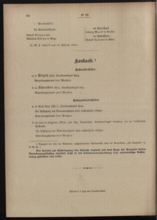 Post- und Telegraphen-Verordnungsblatt für das Verwaltungsgebiet des K.-K. Handelsministeriums 19120221 Seite: 4