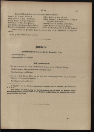 Post- und Telegraphen-Verordnungsblatt für das Verwaltungsgebiet des K.-K. Handelsministeriums 19120304 Seite: 3