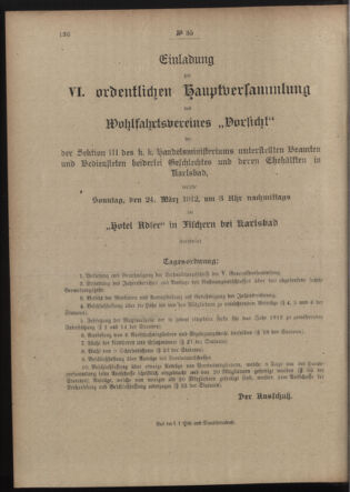 Post- und Telegraphen-Verordnungsblatt für das Verwaltungsgebiet des K.-K. Handelsministeriums 19120316 Seite: 4