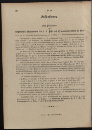 Post- und Telegraphen-Verordnungsblatt für das Verwaltungsgebiet des K.-K. Handelsministeriums 19120322 Seite: 4