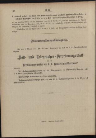 Post- und Telegraphen-Verordnungsblatt für das Verwaltungsgebiet des K.-K. Handelsministeriums 19120405 Seite: 4