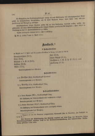 Post- und Telegraphen-Verordnungsblatt für das Verwaltungsgebiet des K.-K. Handelsministeriums 19120422 Seite: 2