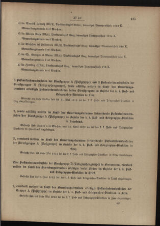 Post- und Telegraphen-Verordnungsblatt für das Verwaltungsgebiet des K.-K. Handelsministeriums 19120422 Seite: 3