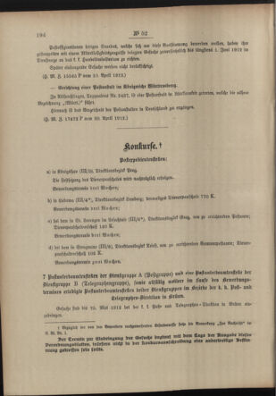 Post- und Telegraphen-Verordnungsblatt für das Verwaltungsgebiet des K.-K. Handelsministeriums 19120426 Seite: 2