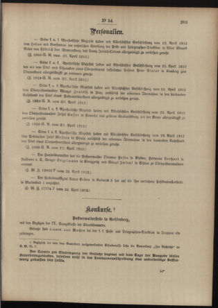 Post- und Telegraphen-Verordnungsblatt für das Verwaltungsgebiet des K.-K. Handelsministeriums 19120501 Seite: 3