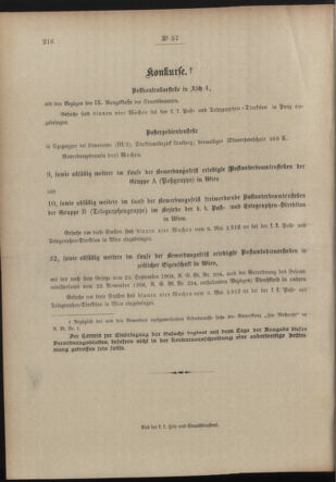 Post- und Telegraphen-Verordnungsblatt für das Verwaltungsgebiet des K.-K. Handelsministeriums 19120509 Seite: 4