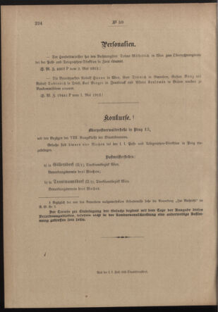 Post- und Telegraphen-Verordnungsblatt für das Verwaltungsgebiet des K.-K. Handelsministeriums 19120514 Seite: 4