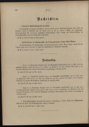 Post- und Telegraphen-Verordnungsblatt für das Verwaltungsgebiet des K.-K. Handelsministeriums 19120522 Seite: 2