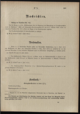 Post- und Telegraphen-Verordnungsblatt für das Verwaltungsgebiet des K.-K. Handelsministeriums 19120614 Seite: 3