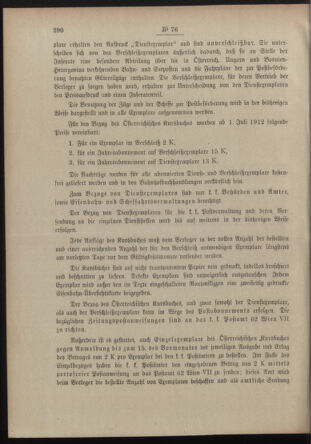 Post- und Telegraphen-Verordnungsblatt für das Verwaltungsgebiet des K.-K. Handelsministeriums 19120620 Seite: 2