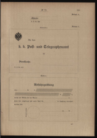 Post- und Telegraphen-Verordnungsblatt für das Verwaltungsgebiet des K.-K. Handelsministeriums 19120624 Seite: 35