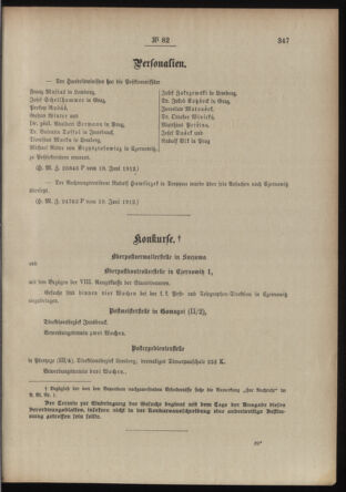 Post- und Telegraphen-Verordnungsblatt für das Verwaltungsgebiet des K.-K. Handelsministeriums 19120628 Seite: 3