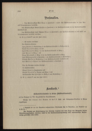 Post- und Telegraphen-Verordnungsblatt für das Verwaltungsgebiet des K.-K. Handelsministeriums 19120701 Seite: 2