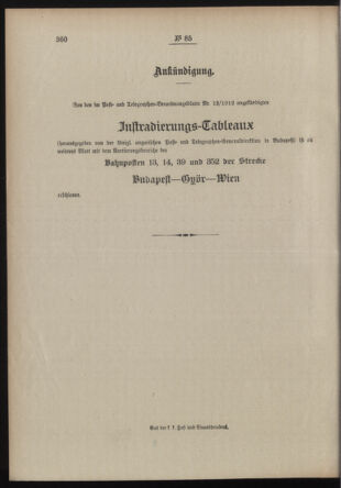 Post- und Telegraphen-Verordnungsblatt für das Verwaltungsgebiet des K.-K. Handelsministeriums 19120706 Seite: 4