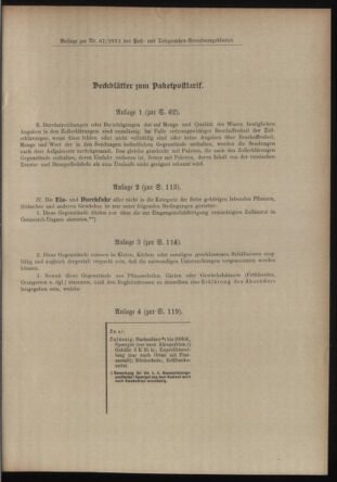 Post- und Telegraphen-Verordnungsblatt für das Verwaltungsgebiet des K.-K. Handelsministeriums 19120709 Seite: 7